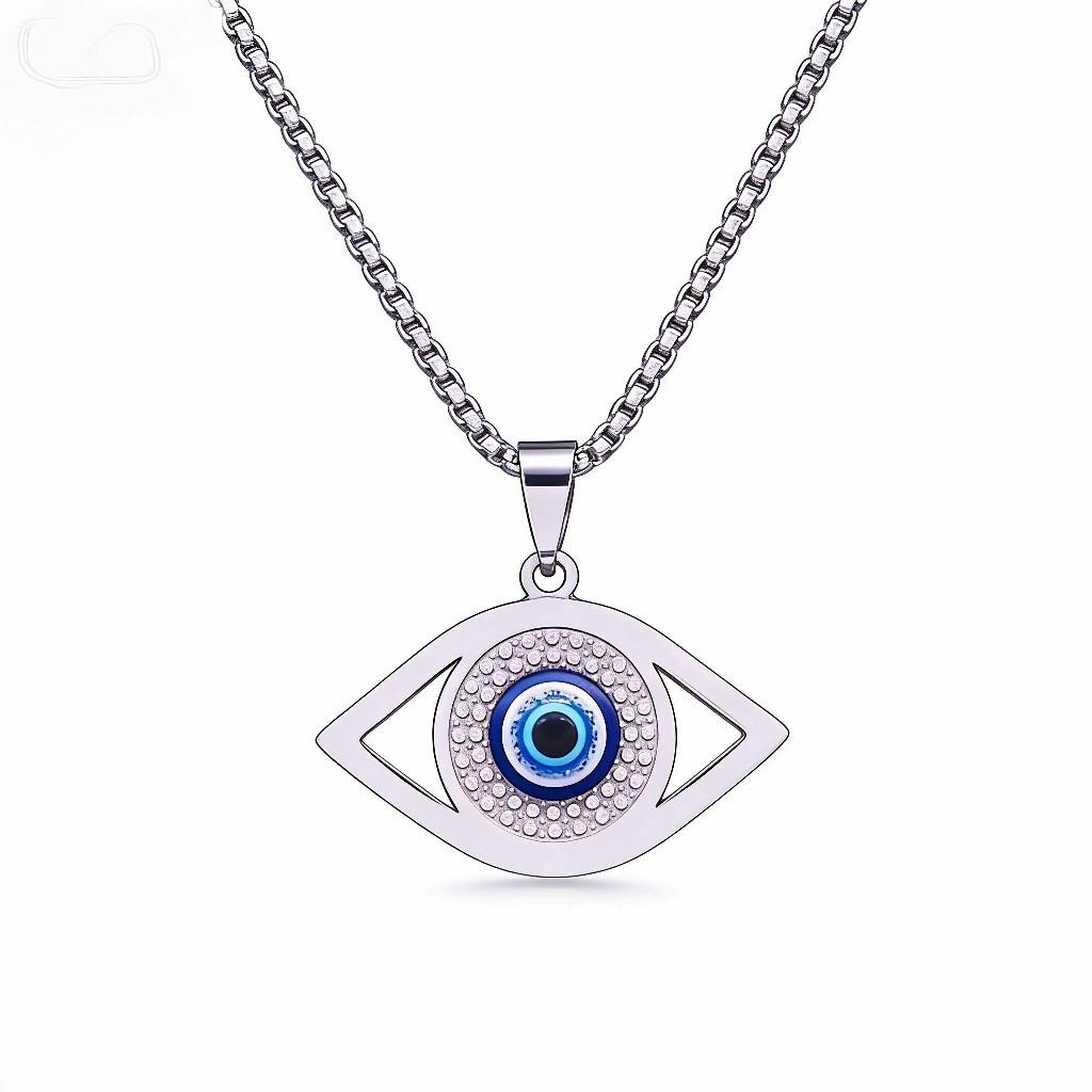 Retro Devil's Eye Necklace Temperament Versatile Fashion Unisex Necklace