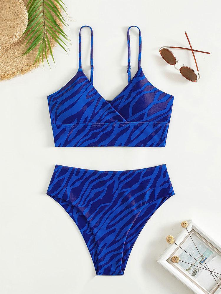 TS JYL-BK024 Floral One-Piece Swimsuit, Figure Flattering Conservative Swimwear XL