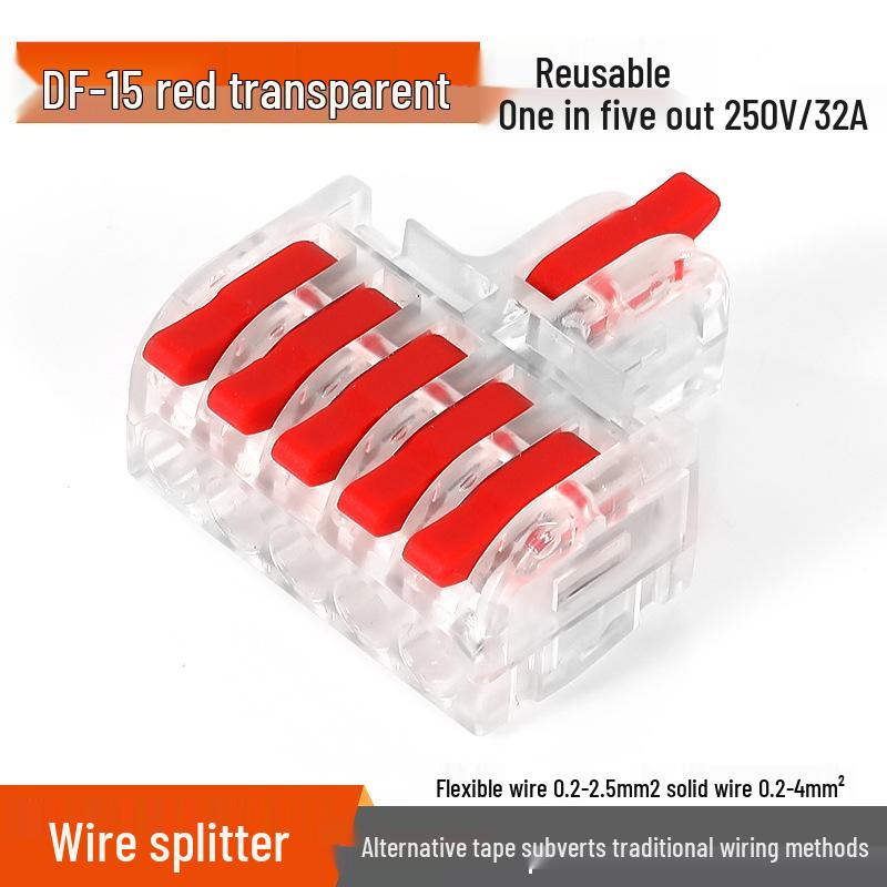 Mini Docking Model: 1 Input to 2/3/4/5 Outputs, Color Handle DF-12/13/14/15 for Home Use