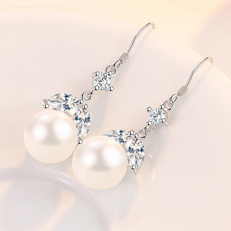 Lindon Kupferlegierung Zirkon Ohrringe Tropfen Ohrringe für Frauen Hochzeit Party Geschenke