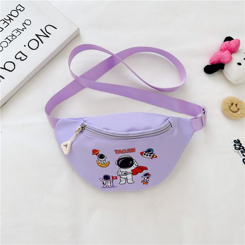 Adorable Mini Cartoon Waist Bag For Kids Cute Canvas Coin Purse Unisex Design In Multiple Colors For Everyday Use