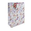 Eurowrap Text Repeat Kraft Paper Happy Birthday Gift Bag (Pack of 6)
