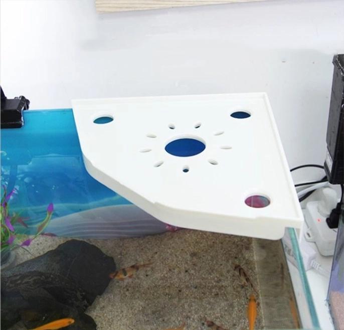 

Угловая полка для хранения аквариума, полка для хранения без сверления, кронштейн для ландшафта на крышку аквариума, поддон для гидропонных зеленых растений A4