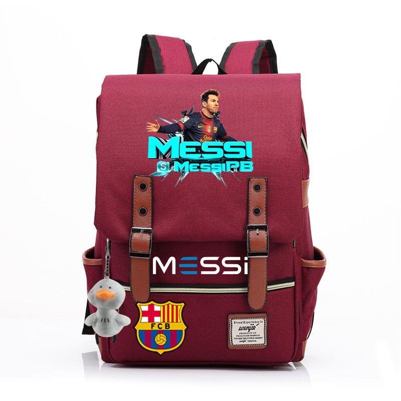 2023 neuer Schulranzen Lionel Messi Koreanischer Oxford-Stoff Rucksack Nylon, Reisetasche Damen Outdoor Rücken