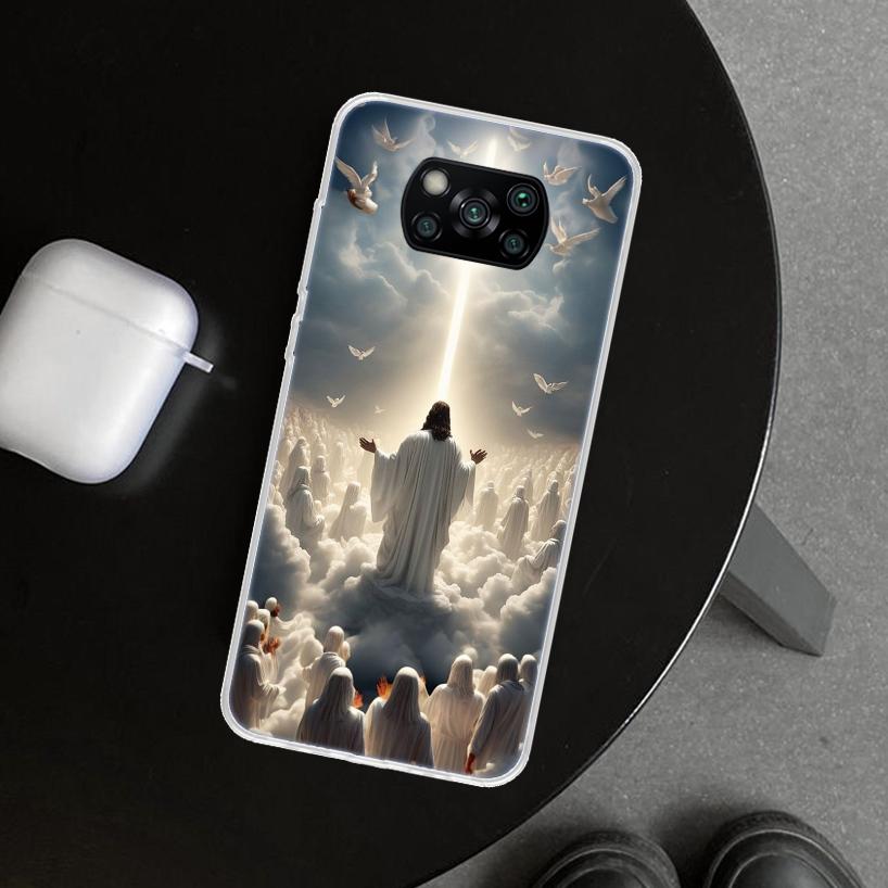 

Christian Cross Design Phone Case Cover for Xiaomi Poco X6 X5 X7 Pro F7 Ultra Redmi 15C 15 13C 13 12C 12 10C 10 10A 9C 9A 9T 9 C Redmi 9T
