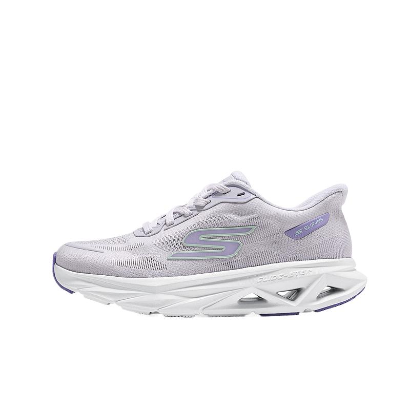 Skechers Dynamic Flow Round Toe Lace-Up Low-Top Running Shoes Kids sneakers 129827-LAV 37