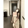 Slim Body Super Fairy Temperament Pure Desire Suspender Dress Women's High Sense Spice Girl Split Lotus Edge Hip Wrap Dress