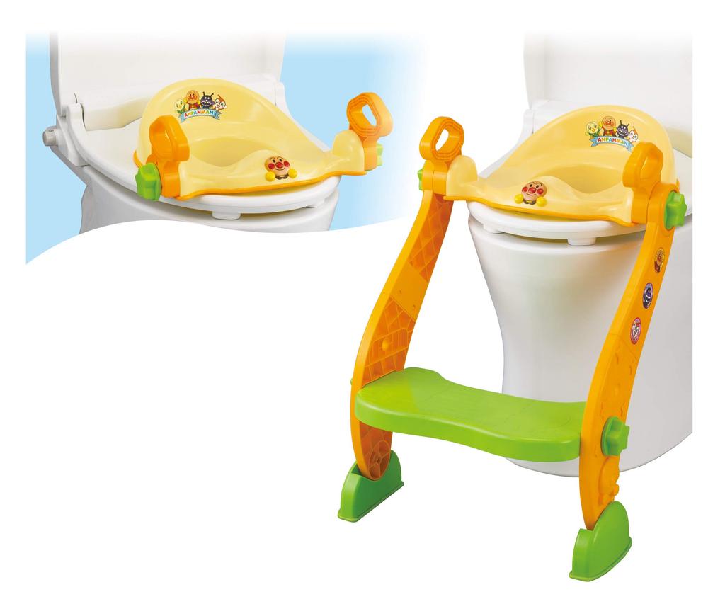 Agatsuma Anpanman auxiliary toilet seat with step 1 piece 2-way (x 1)