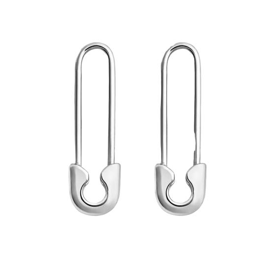 1 pár Dámské náušnice Vyhloubený špendlík Tvar Leštěný Galvanický kov Lehký Každodenní život Festivaly Večírky Termíny Šperky do uší