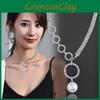 Schitterende choker ketting met parels en diamanten voor dames - een modieus cadeau