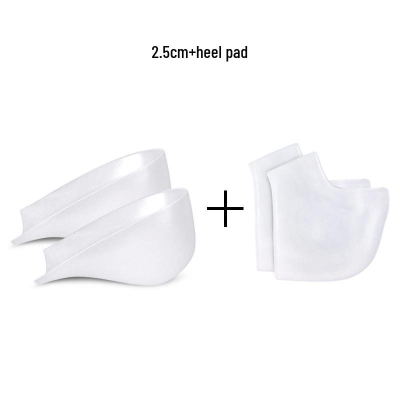 Silicone Invisible Height-Boosting Shock-Absorbing Heel Pads for Socks
