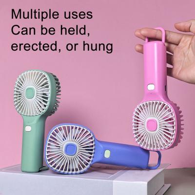 Mini-Handventilatoren Tragbarer USB-wiederaufladbarer persönlicher Ventilator für Damen Mädchen 3-stufiger Wind Mini-Kühlventilator für Reisen Camping Home Office