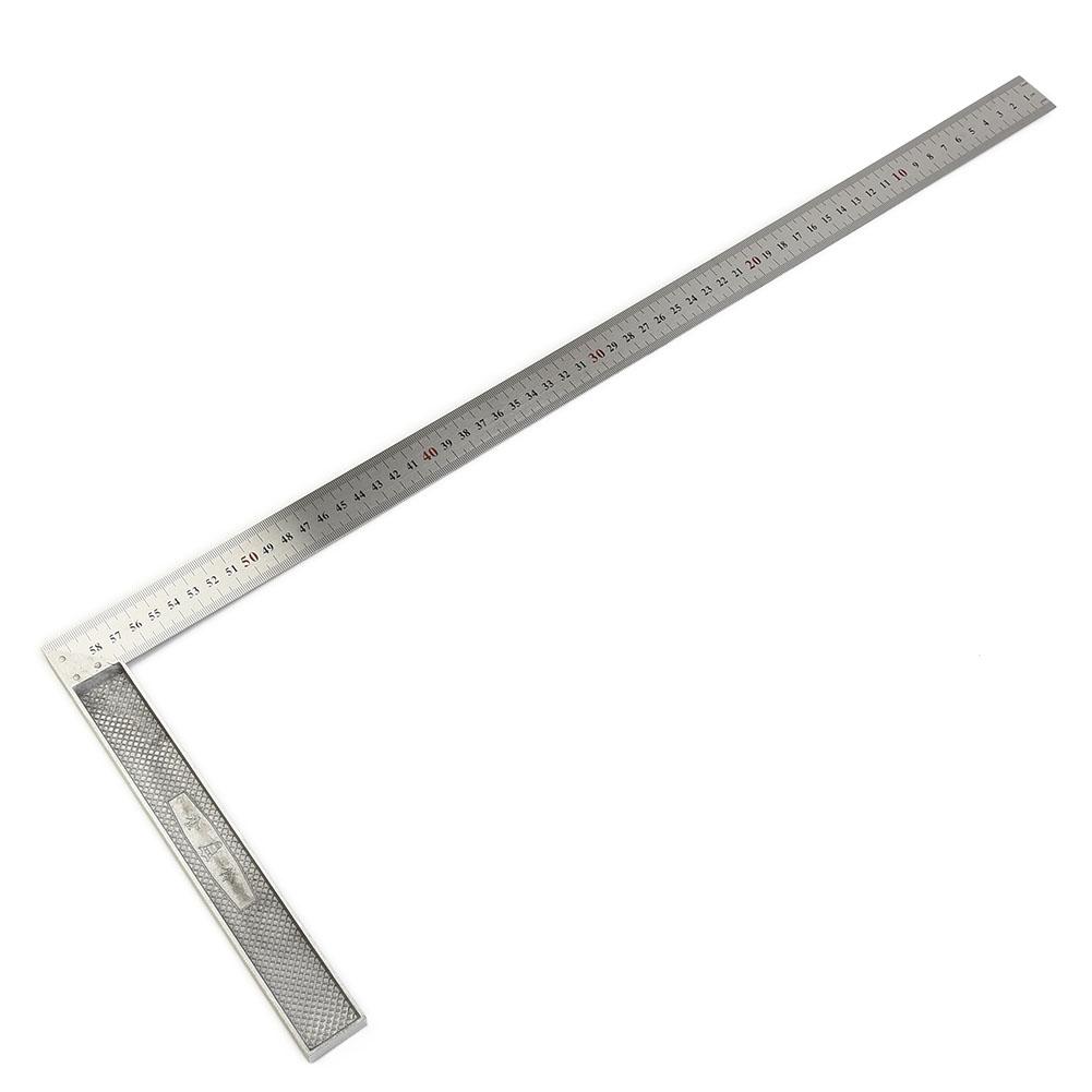 1pc 250mm-600m Square Right Ruler Angle 90 Turning Ruler Construction Carpenter Ruler For Building Framing Gauges Measuring Tool