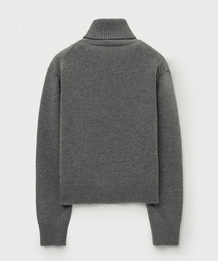Seteo (W) Classic Turtleneck Knit Charcoal
