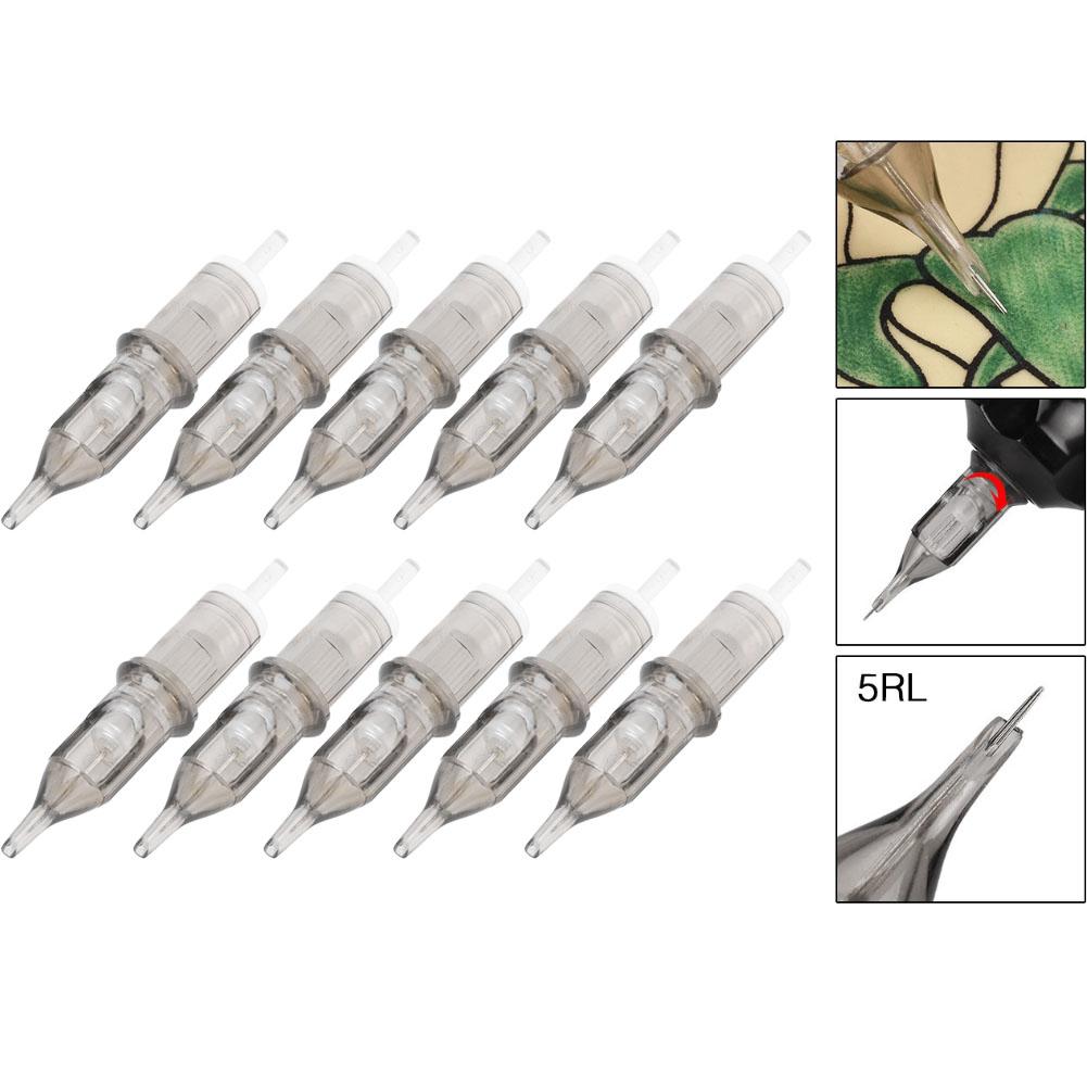 10Pcs Set Disposable RL Series Eyebrow Tattoo Cartridge Needles Microblading Needle (5RL)