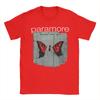 Paramore Band Cotton TShirt For Couple Summer  Street Style TShirts Crewneck Fashion Tees Oversized Print Tops
