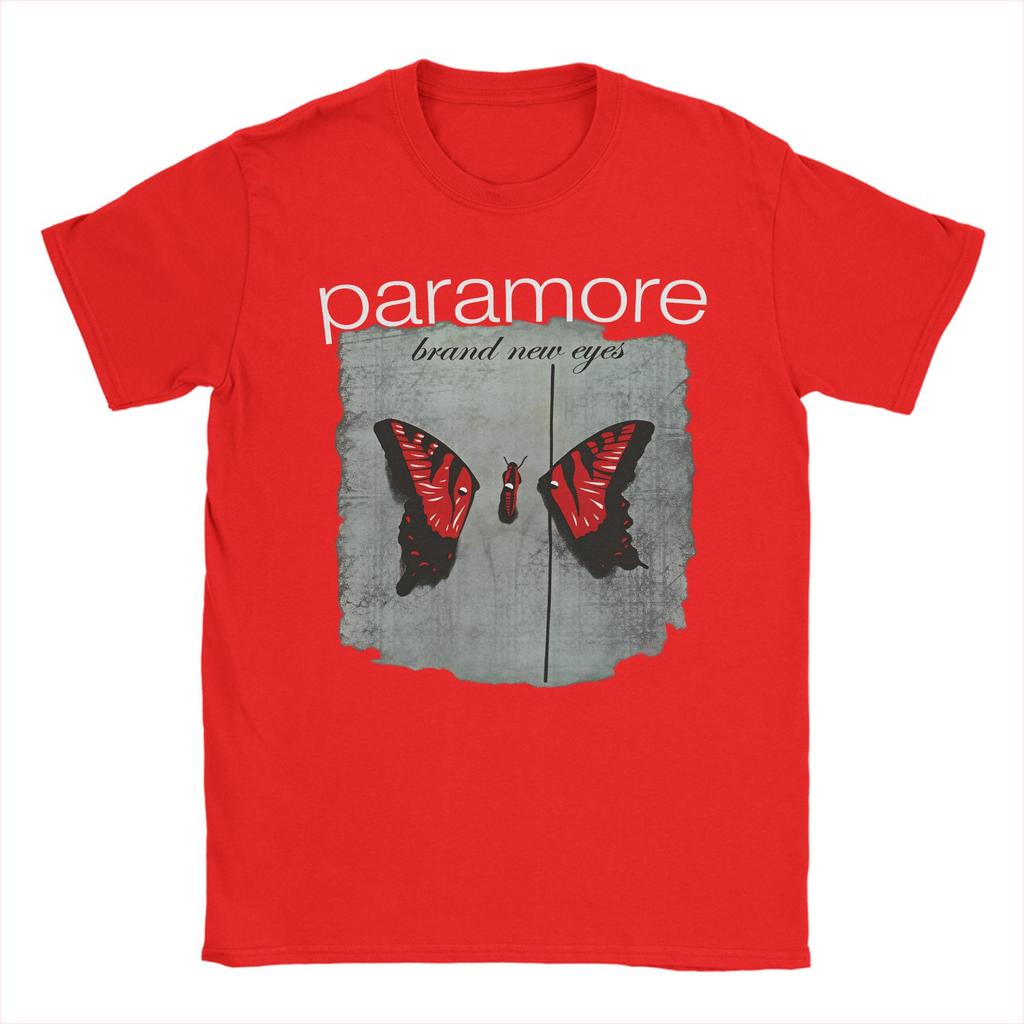 Paramore Band Cotton TShirt For Couple Summer  Street Style TShirts Crewneck Fashion Tees Oversized Print Tops