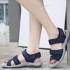 New 2025 Young Mesh Sports Sandals Weaving Cloth Velcro Large Size Women's Shoes Comfortable And Casual Velcro Versatile