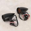 2PCS Universal Aluminum Motorcycle plating Retro LED Bullet Turn Signal Indicator Light