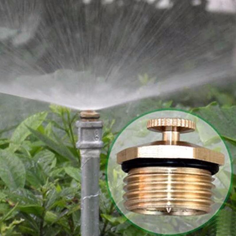 1/2" Messing Mikro-Sprüher 360 Grad Einstellbare Zerstäubungsdüsen für den Garten Landwirtschaft Sprinkler Bewässerung Kühlung 2 Stück