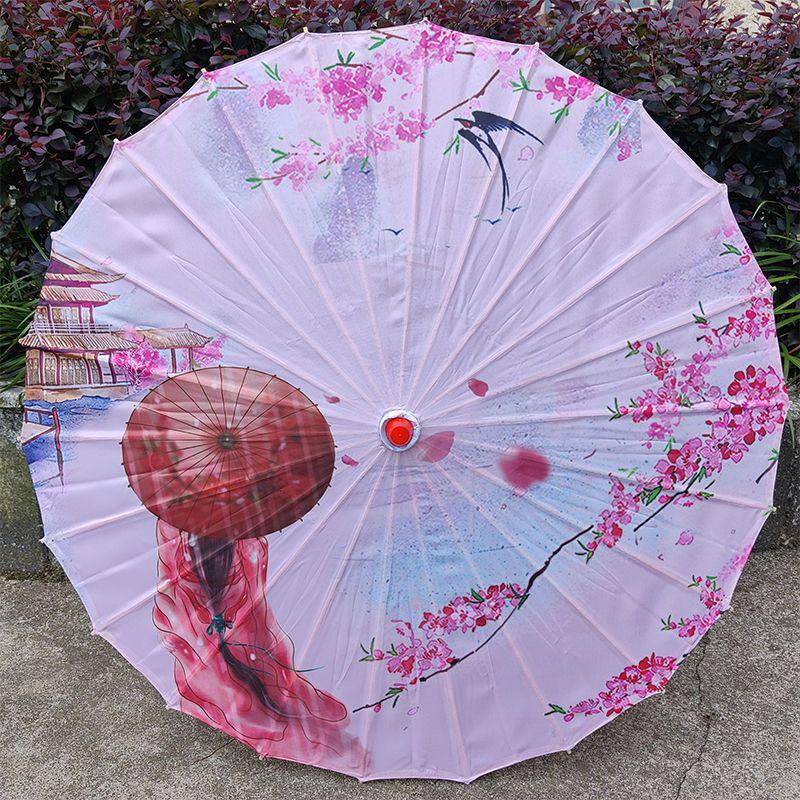 Retro Parasol Olejowy w Stylu Chińskim - Wodoodporny, Ochrona Przed Słońcem, Dekoracja Taneczna i Cheongsam