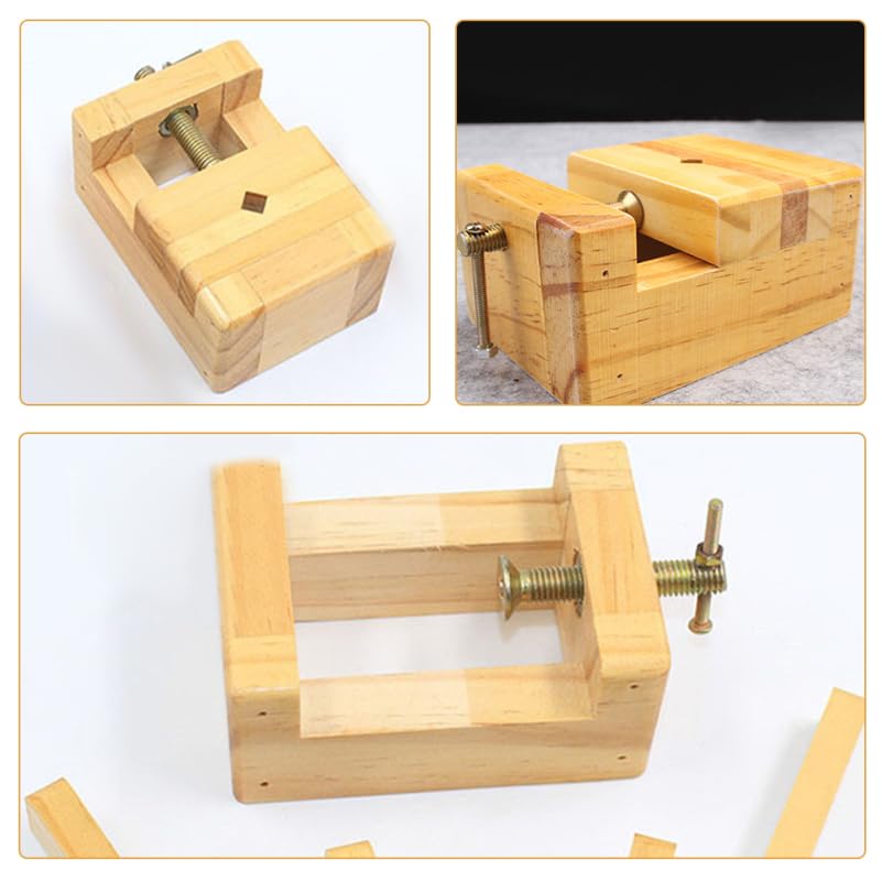 Operitacx Pine Stamp Carving Wood Carving Woodworking Hand Mini Professional Seal Vise Grip Stone Carving Woodworking Stamp Carving Engraving Wood