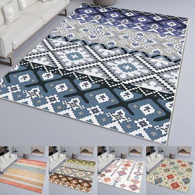 Moroccan Style Printing Large Carpet Anti-slip Wear-resistant Soft Mat for Living Room and Bedroom Rug Classic and Ethnic Style