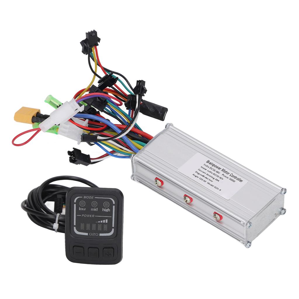 Electric Bike Controller 36V 48V 500W Scooter Motor Controller with G20 Display Panel Set Kit