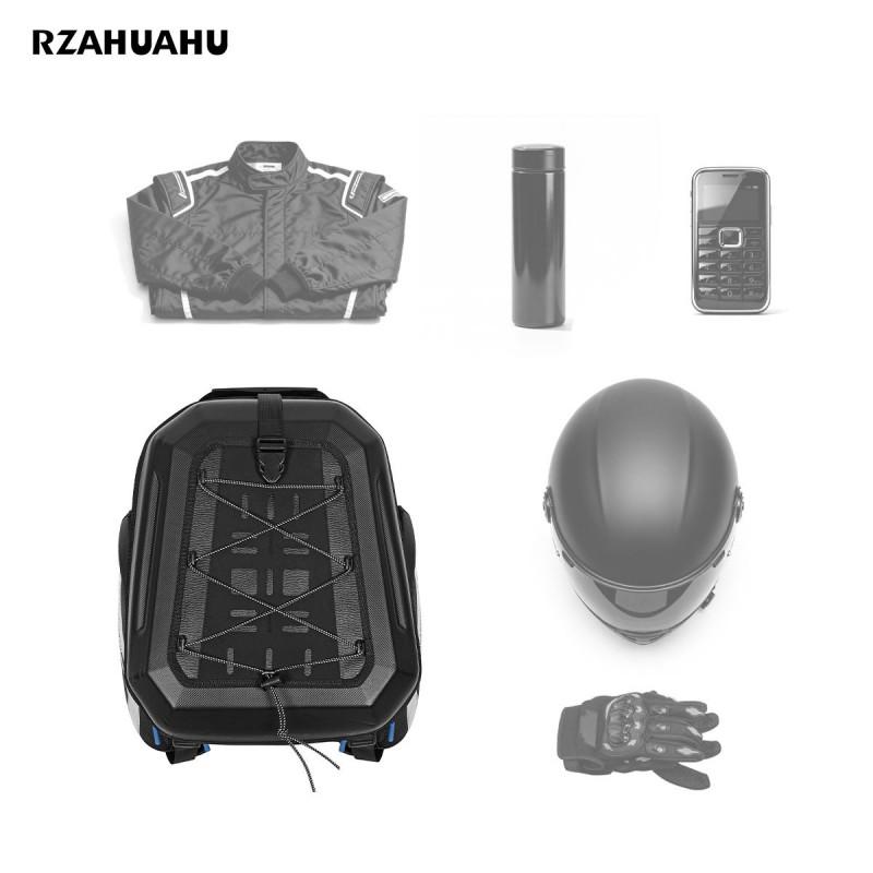 Motorcycle Rear Seat Helmet Backpack 35L Large Capacity Waterproof Travel Riders