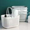Neuer Badezimmerkorb Handlicher Badezimmerkorb Kunststoff Waschraum Aufbewahrungskörbe Abfluss Badewannenkorb Bad Aufbewahrungskorb Organizer Wiederverwendbar Ya477