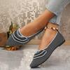 N Nü Spring/Summer New Pointed Toe Flat Single Shoes Large Size Fashion Flying Weaving One Step Casual Women's Shoes