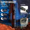 High Power LED Flashlight Rechargeable Tactical Flashlight Aluminum Alloy Telescopic Zoom Torch Lamp for Outdoor Camping Fishing