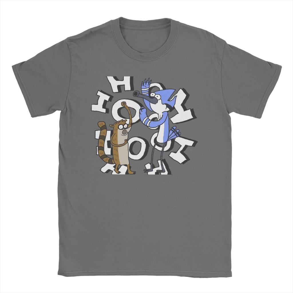 Fashion Ooooohh Mordecai Rigby Regulars Show T Shirt for Unisex Unisex 100 Cotton Tee Shirt Short Sleeve Clothes