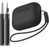 For Airpods Pro 2 Case Cover with Cleaner Pen Kit Soft Silicone Protective Case for Apple Airpods Pro 2nd/1st Case Generation
