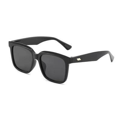 Retro Black Frame Square Studded Sunglasses - Unisex Influencer Style