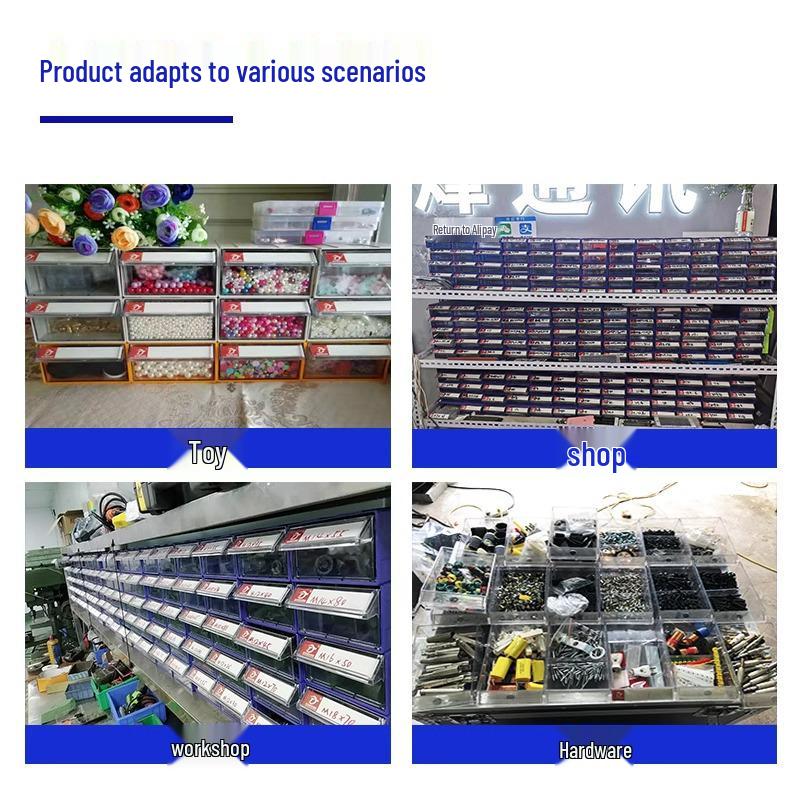 Desktop Drawer-Type Organizer Box, Thickened Storage Cabinet for Components and LEGO Bricks