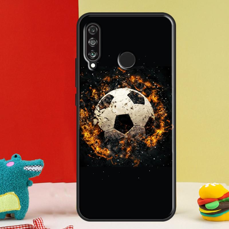 

Football Soccer Ball For Huawei Nova Y91 Y90 Y60 Y70 Y72 Y61 9 10 SE 12i 12s 11i 5T P60 Pro P20 P30 P40 Lite Case Huawei P30 Lite