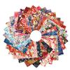 50Pcs Square Fabric Cloth 10x10cm Printed Cotton Japanese Style Sewing Material For DIY Handmade Quilting Patchwork