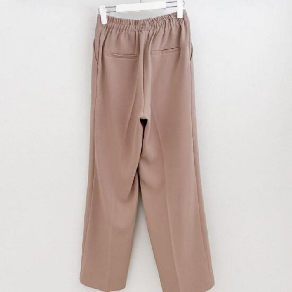 New Arrivals Open Run Women Back Banding Wide Fit Basic Slacks