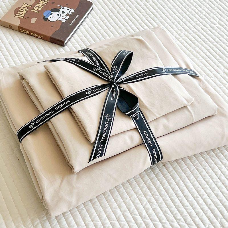 

Nanjiren New Arrival Washed Cotton Bed Sheet Three-Piece Bedroom Quilt Cover Sets Single Piece For Home Machine Washable Quilt Cover Four-Piece Set 150x 200cm quilt cover single piece Khakis