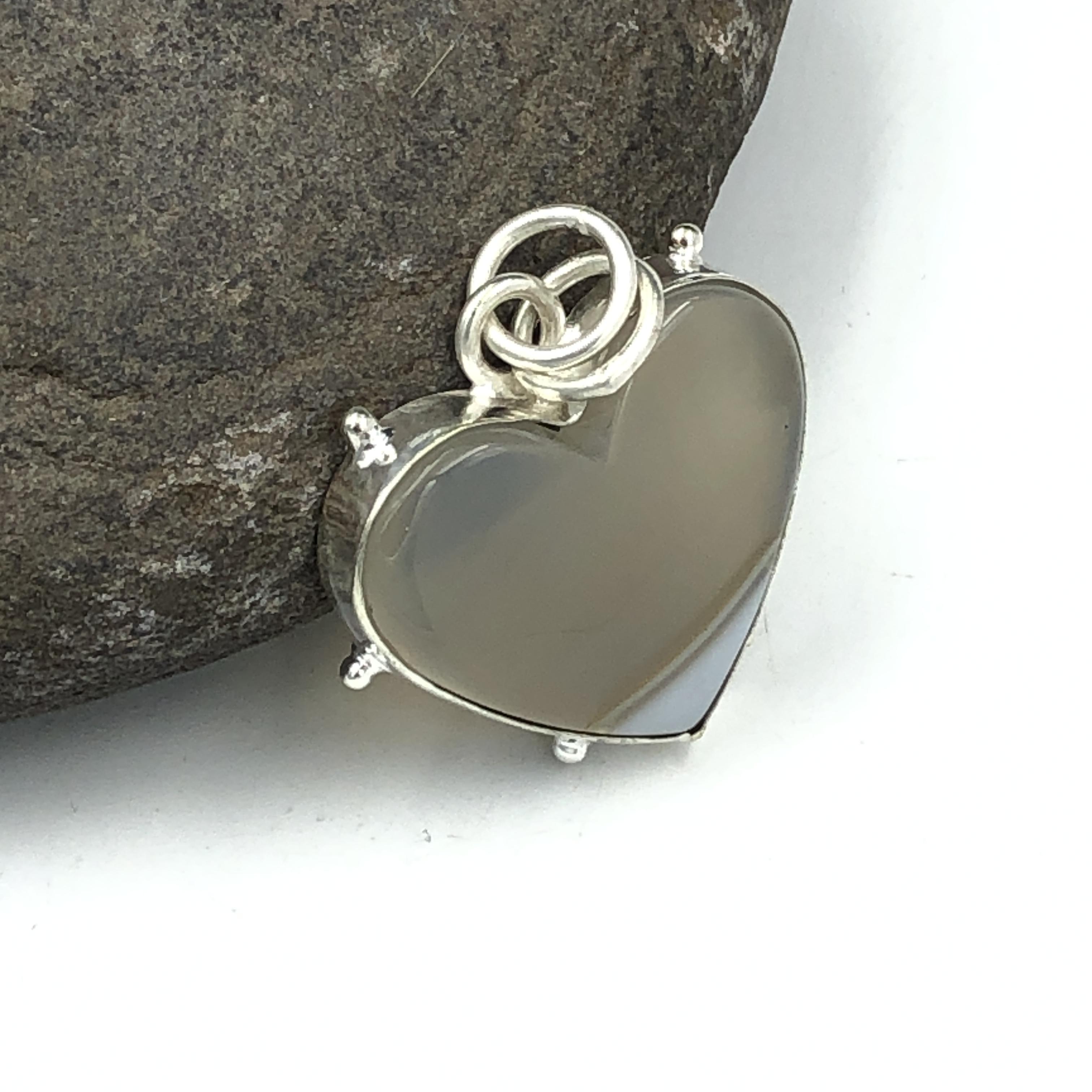 Natural Botswana Agate Gemstone 925 Sterling Silver Jewelry  Pendant 1.14  AJP-220