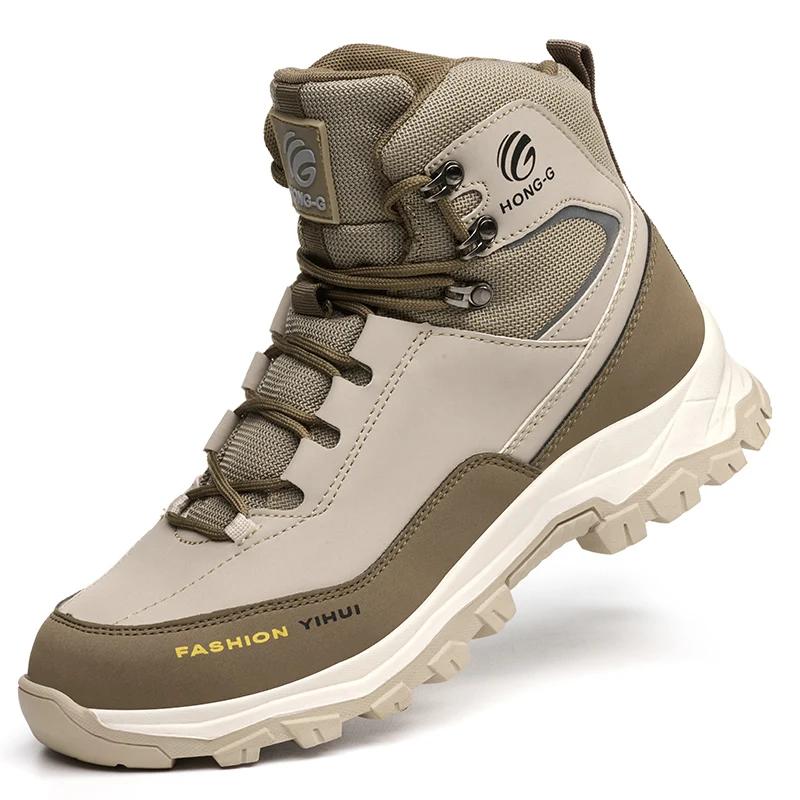 

Steel Toe Boots for Men Waterproof Safety Work Shoes non slip sneakers for work Comfortable Mens Industrial and Construction Boots Comfortable Soft So 38
