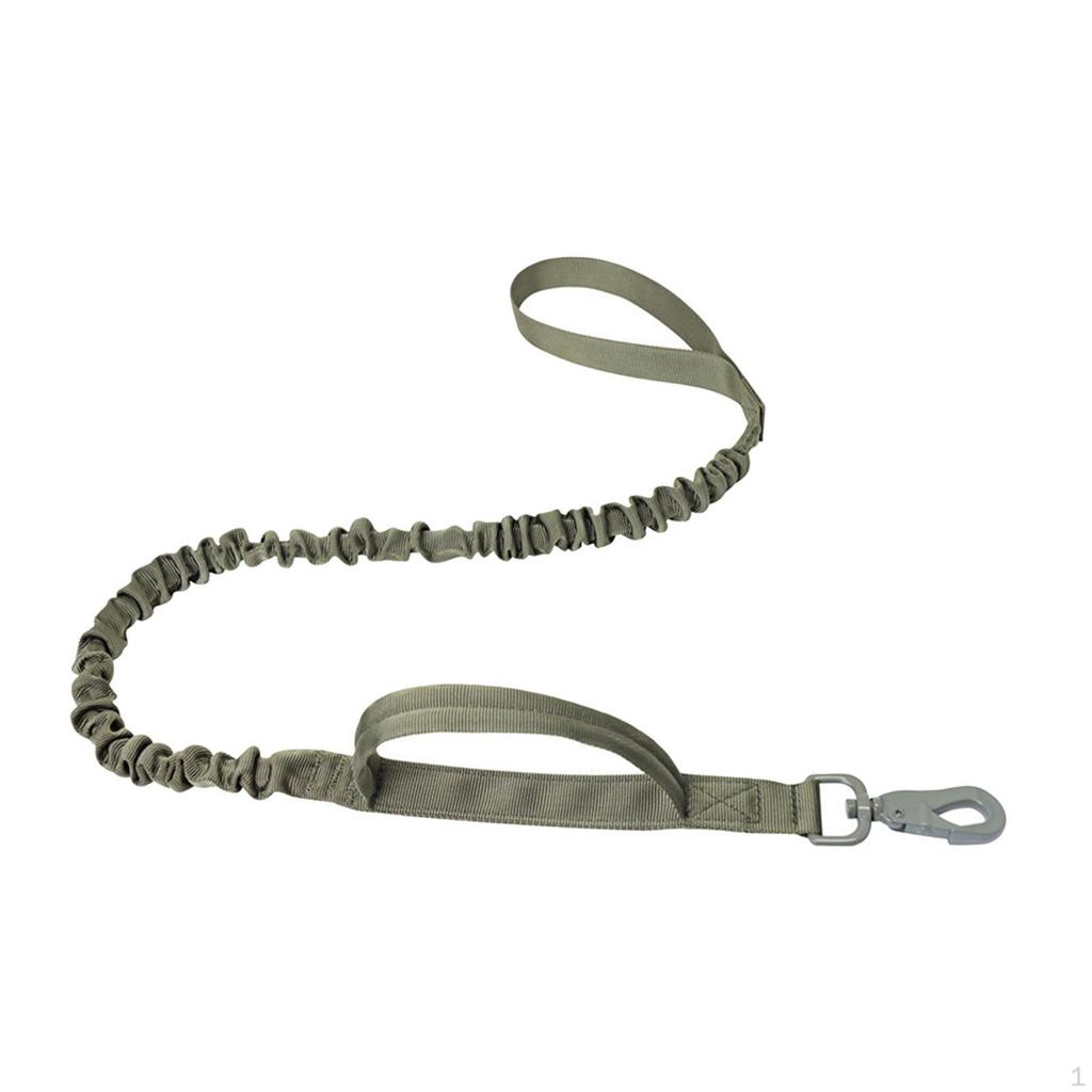 Bungee Dog Leash 2 Padded Handles Training Traction Rope Portable Metal Buckle Pet Leads