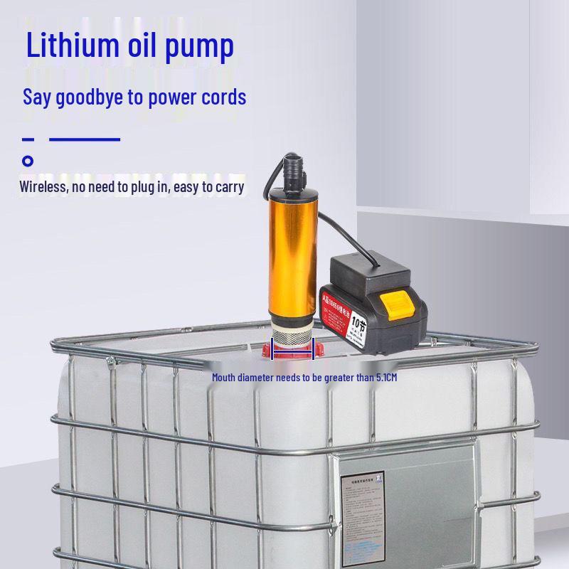 Portable 21V/24V Lithium Battery Oil & Water Suction Pump