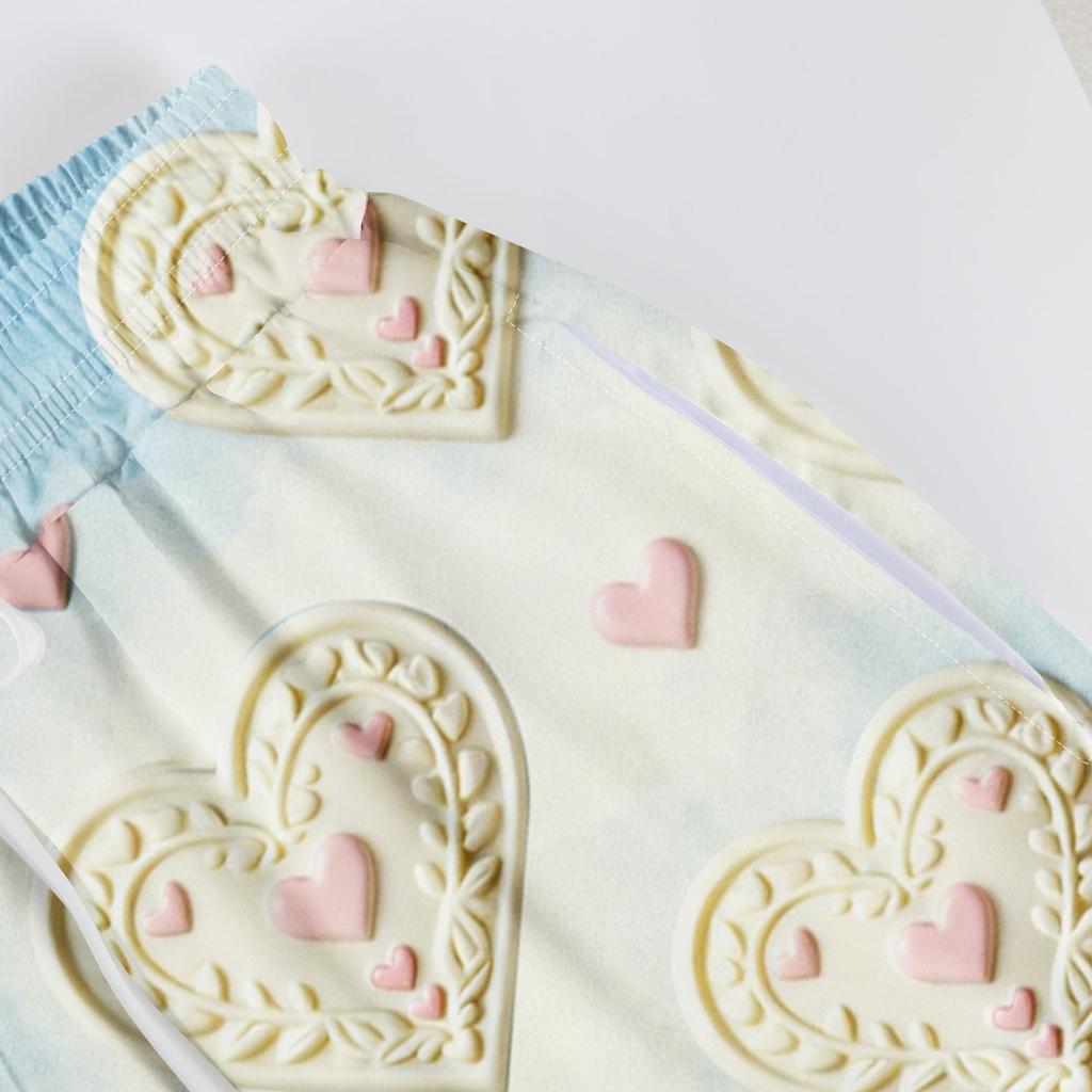 Γυναικεία Καλοκαιρινή Μποέμ Παλάτσο Παντελόνα Ψηλόμεση Φαρδύ Πόδι με Πρίτινγκ Καθημερινό Παντελόνι με Τσέπες