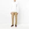 Polo Ralph Lauren Logo Embroidered Solid Color Simple Long Sleeve Polo Shirt Men tops White 710681126-001