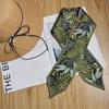 [Silk Scarf Spring New] Ins Cartoon Girl Sharp Corner Streamer Korean Silk Scarf Decorative Ribbon Small Silk Scarf