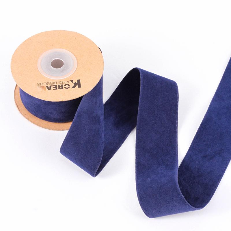 Nastro scamosciato double face 25/38 mm Nastro di velluto tinta unita per cucito abbigliamento DIY Fiocchi per capelli Decorazione cappelli Accessori per artigianato Fornitura