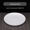 White Melamine Round Plate - Imitation Porcelain, Large and Durable, Perfect for Hotels and Restaurants