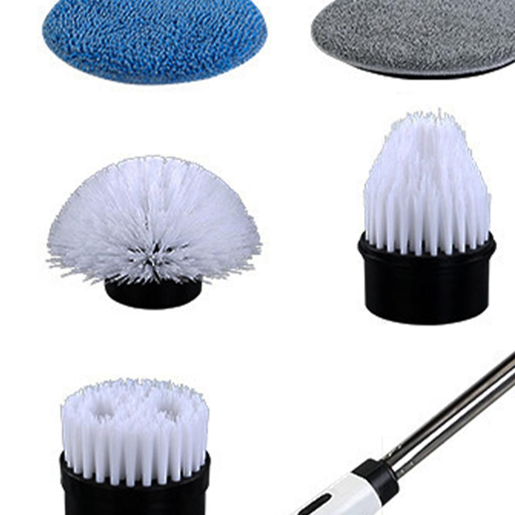 Electric Spin Scrubber Cordless Multifunction Retractable Handle Bathroom Tub Tile Shower Power Cleaning with 9 Brushes